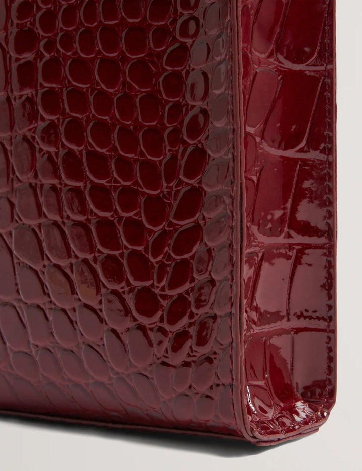 Ted Baker Wenissa Croc Effect Mini Icon Bag | Wine