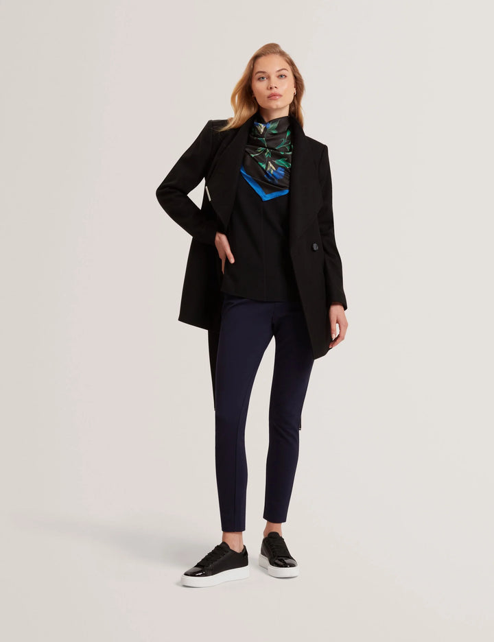 Ted Baker Rosess Short Belted Wool Wrap Coat | Black