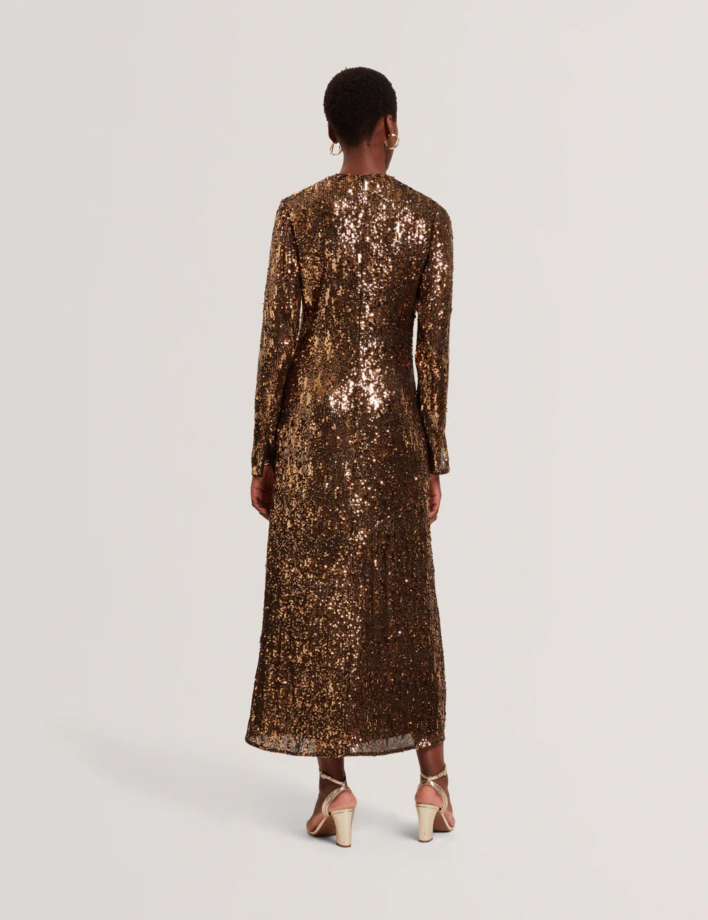 Ted Baker Jadeaa Sequinned Long Sleeve Midi Dress | Natural GIANNOPOULOS.GR Ted Baker Jadeaa Sequinned Long Sleeve Midi Dress | Natural GIANNOPOULOS.GR