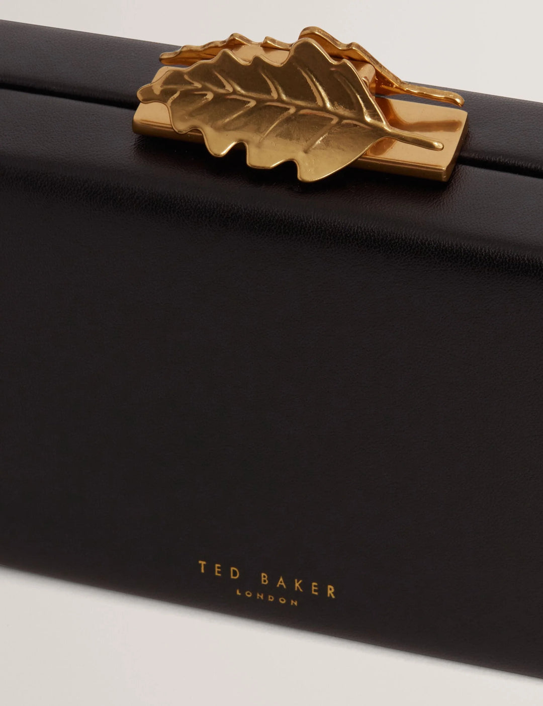 Ted Baker Lleaf Leaf Detail Clutch Bag | Black
