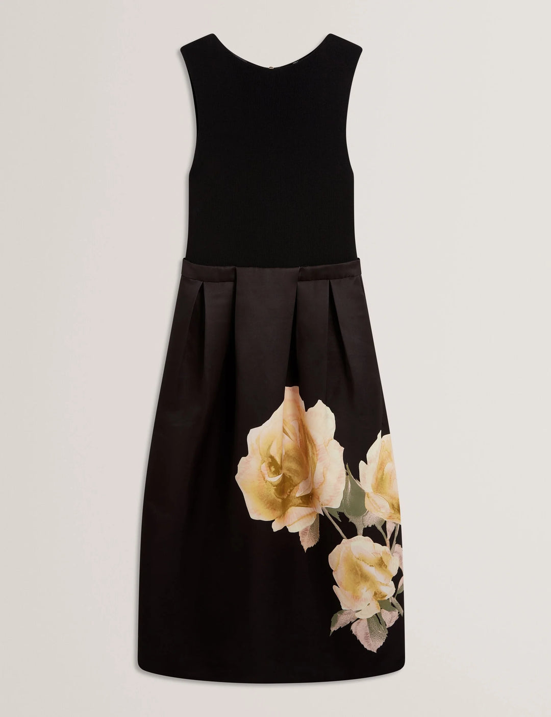 Ted Baker Verinie Rose Print Sleeveless Midi Dress | Black – alternate view 5