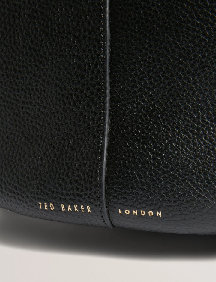 Ted Baker Ammilia Bar Detail Slouchy Hobo Bag | Black