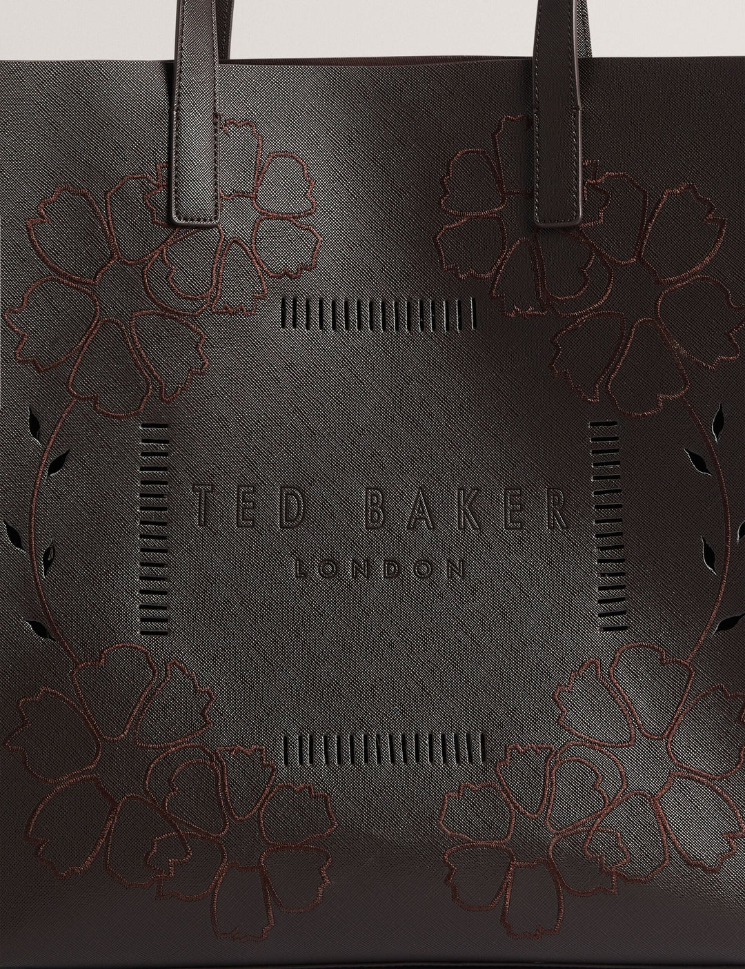 Ted Baker Rowcon Embroidery Large Icon Tote Bag | Chocolate