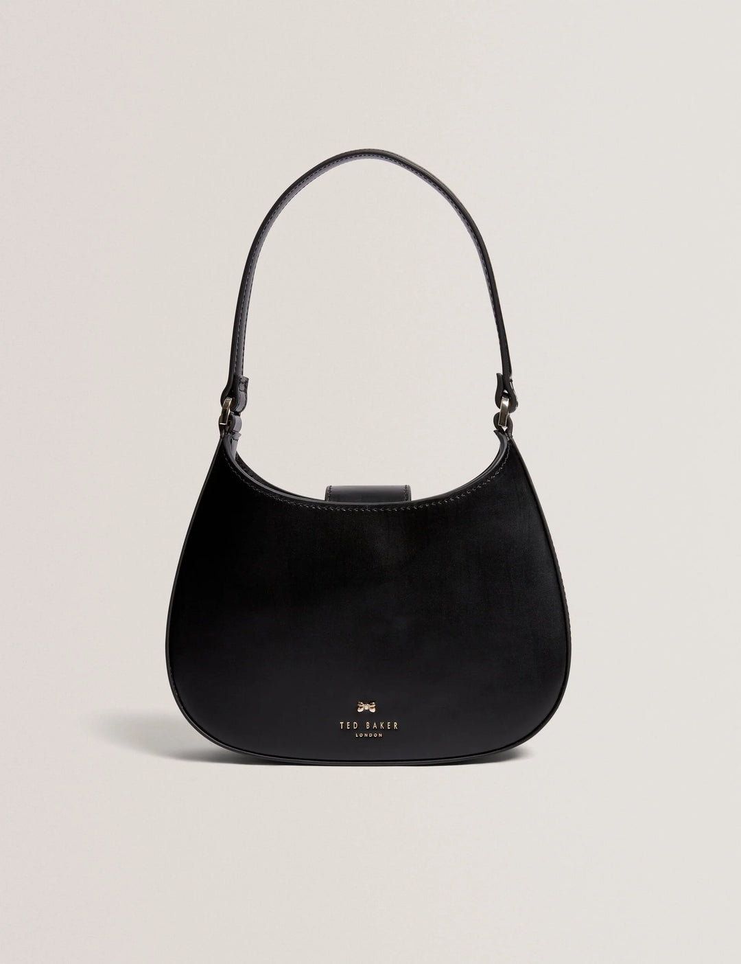 Ted Baker Curla Leather Bow Detail Mini Shoulder Bag | Black