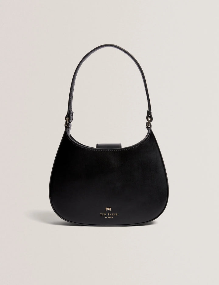 Ted Baker Curla Leather Bow Detail Mini Shoulder Bag | Black