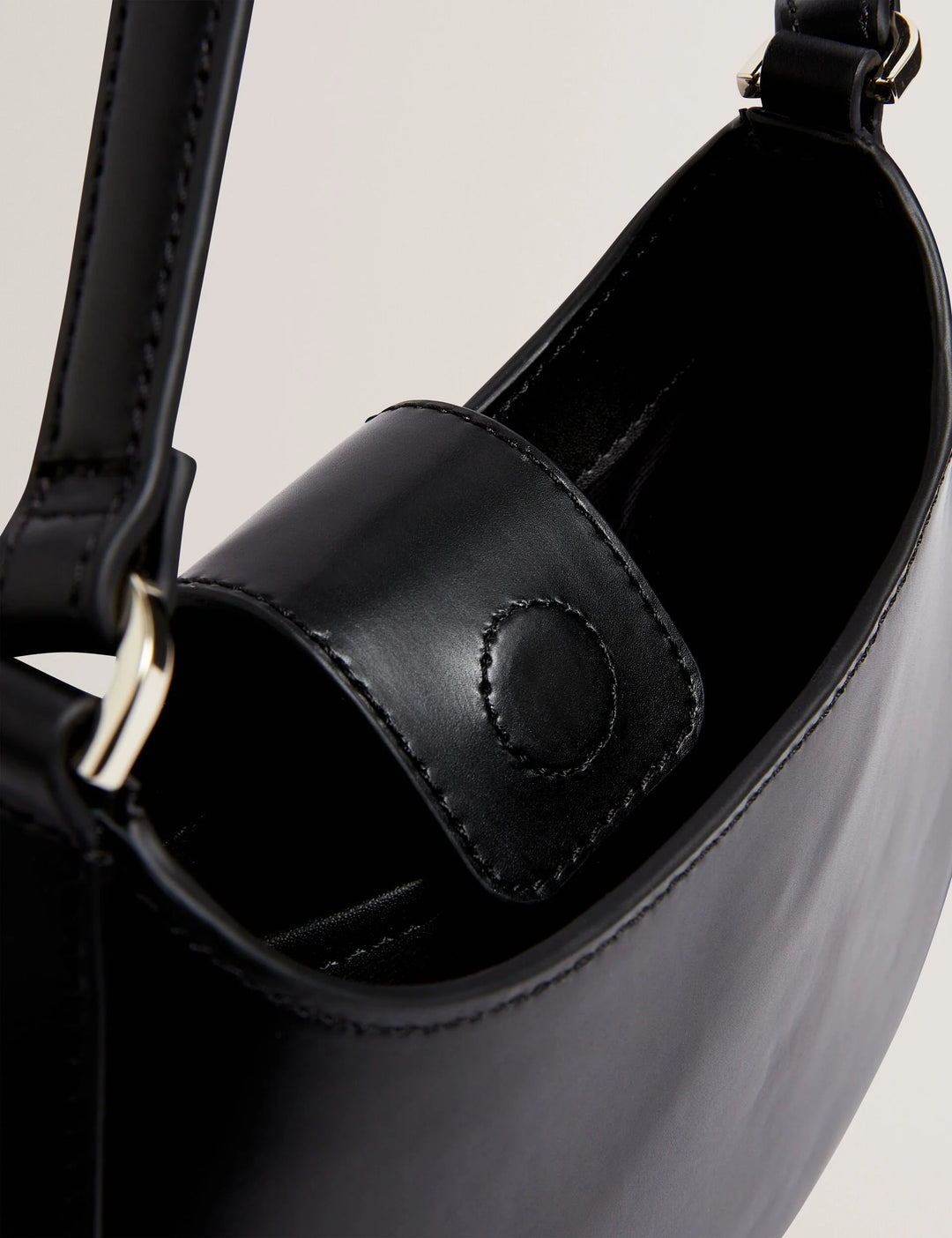 Ted Baker Curla Leather Bow Detail Mini Shoulder Bag | Black