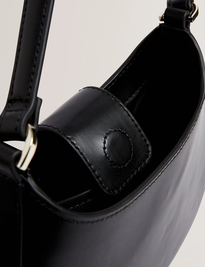 Ted Baker Curla Leather Bow Detail Mini Shoulder Bag | Black
