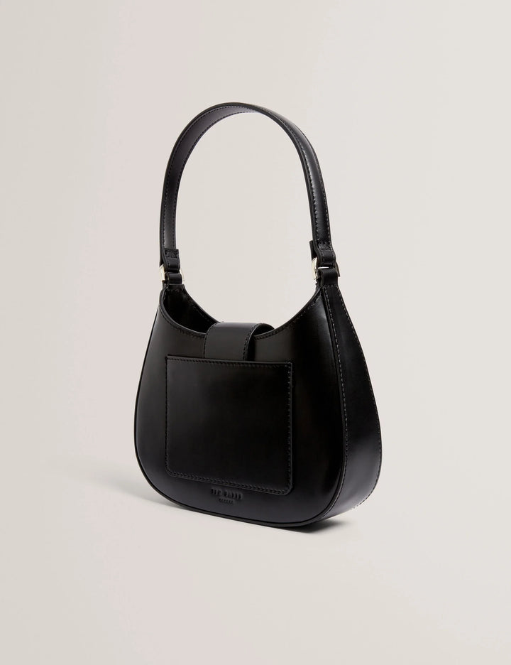 Ted Baker Curla Leather Bow Detail Mini Shoulder Bag | Black