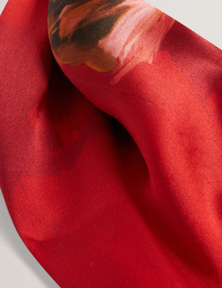 Ted Baker Elinon Square Silk Printed Scarf | Red