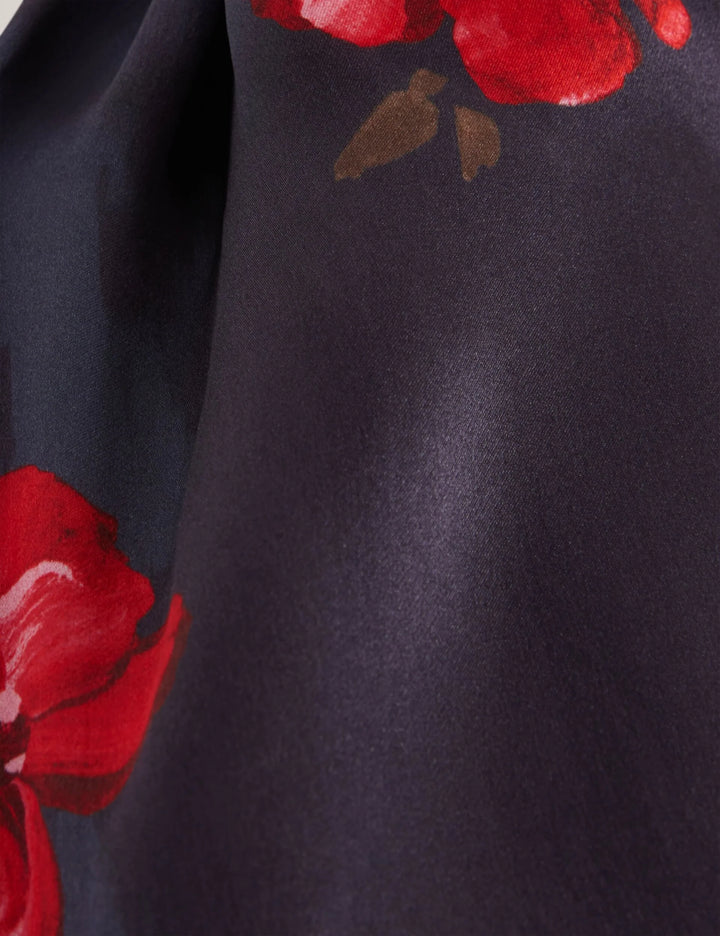 Ted Baker Teiaah Printed Silk Long Scarf | Navy