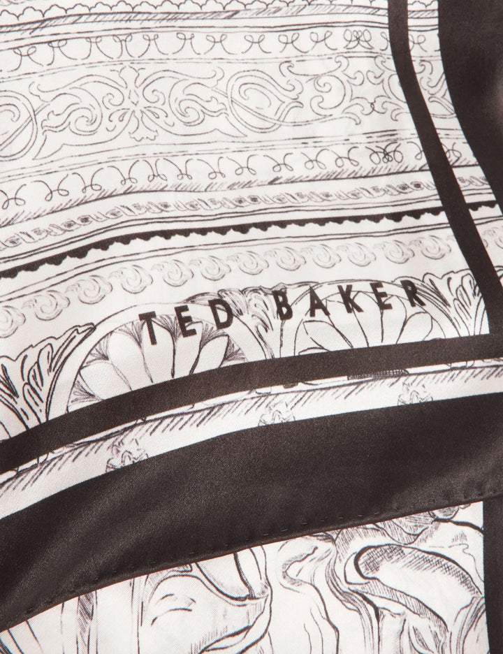 Ted Baker Nee Printed Silk Long Scarf | Ivory
