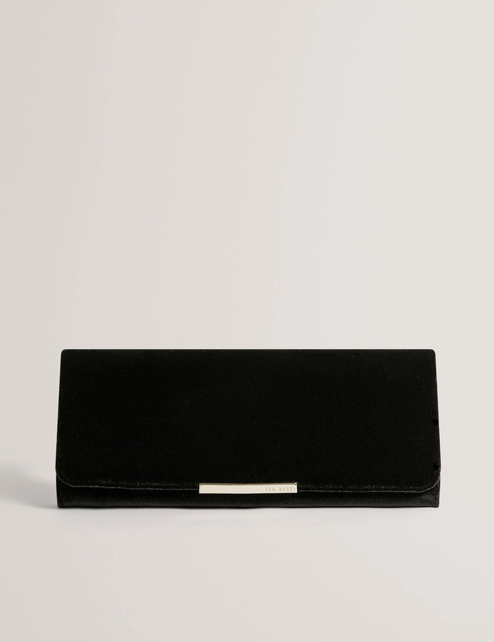 Ted Baker Maroah Velvet Elongated Evening Bag | Black