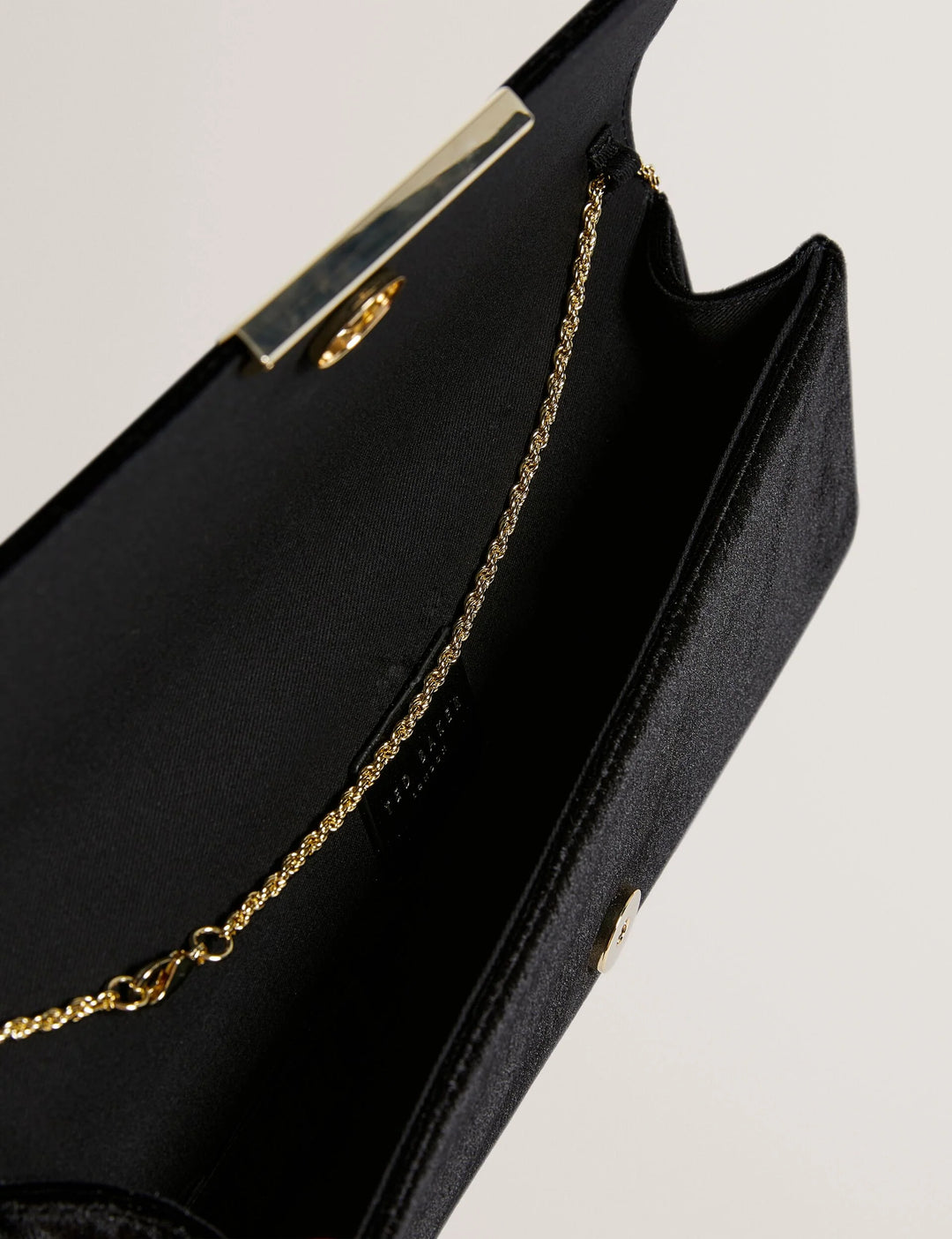 Ted Baker Maroah Velvet Elongated Evening Bag | Black