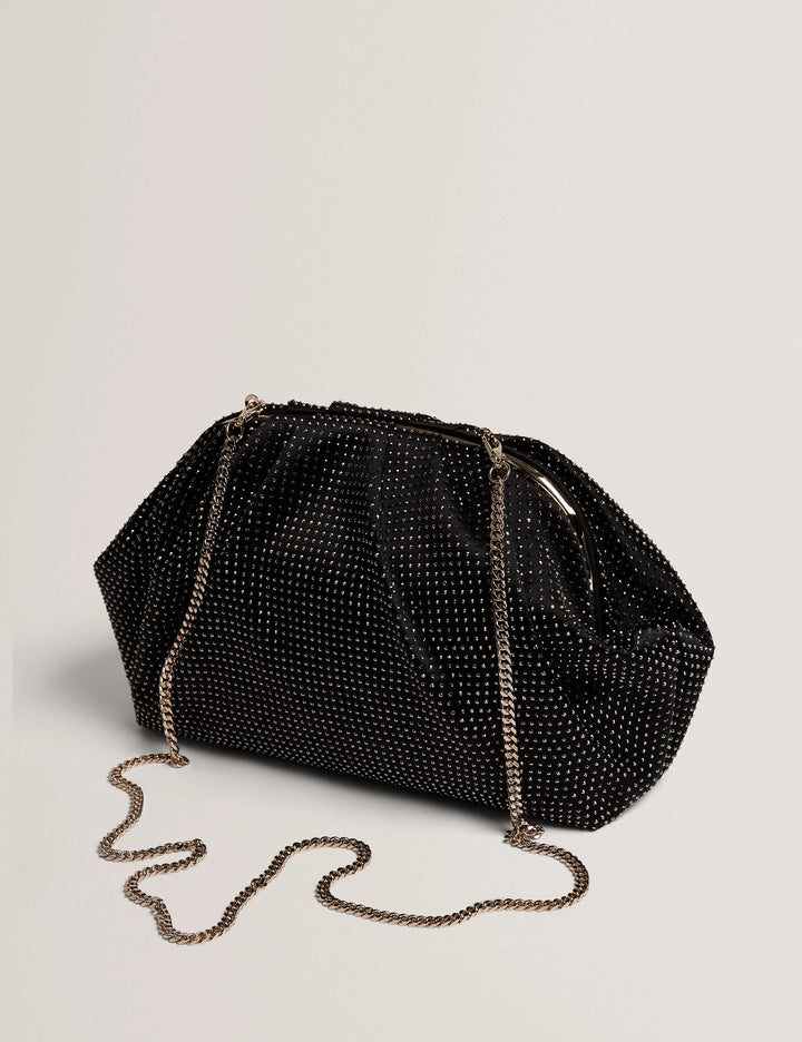 Ted Baker Anssa Sequin Large Clutch Bag | Black