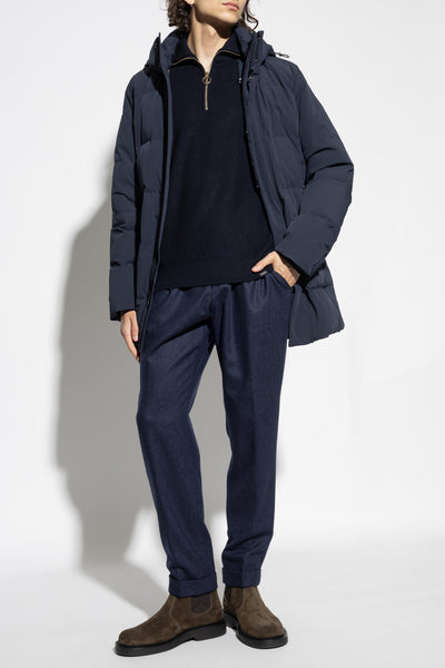 Paul & Shark Re-shark Typhoon Stretch Re-Goose Down Parka | Navy