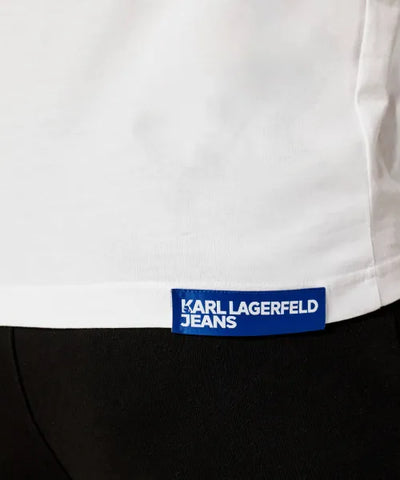 Karl Lagerfeld T-shirt Κανονικής Εφαρμογής με Λογότυπο | Λευκό