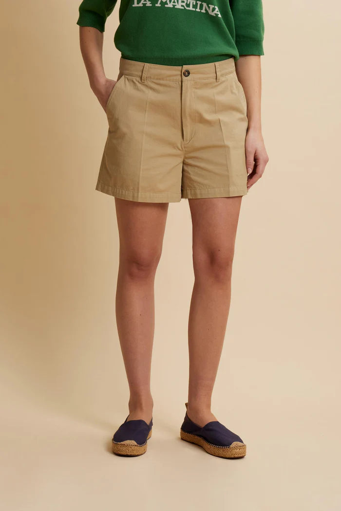 La Martina Women’s Cotton Twill Bermuda Shorts | Humus