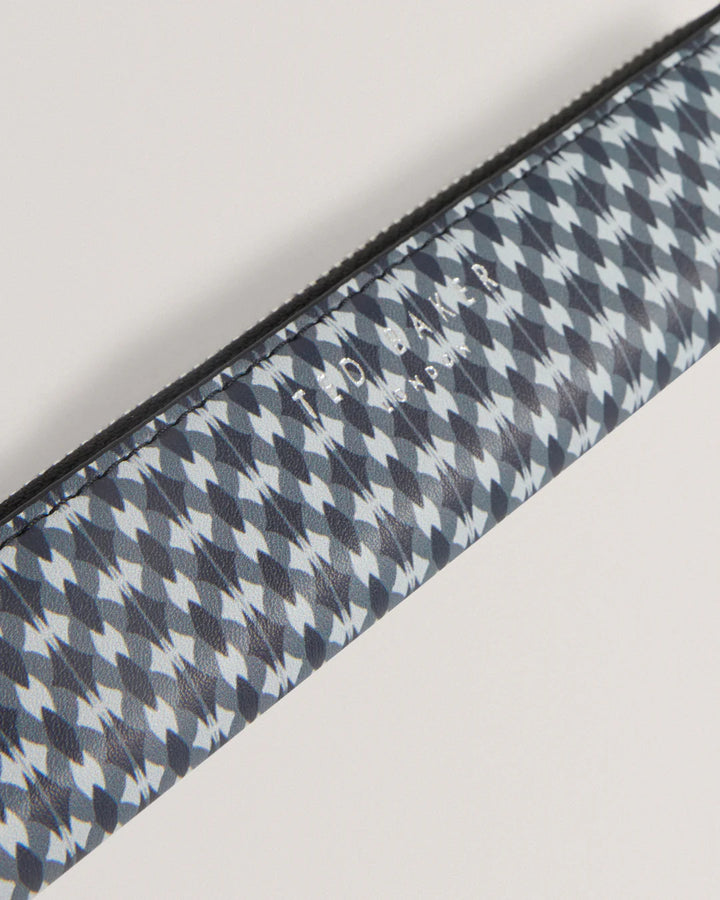 Ted Baker Glenvil Printed Pencil Case and Pen Set | Black