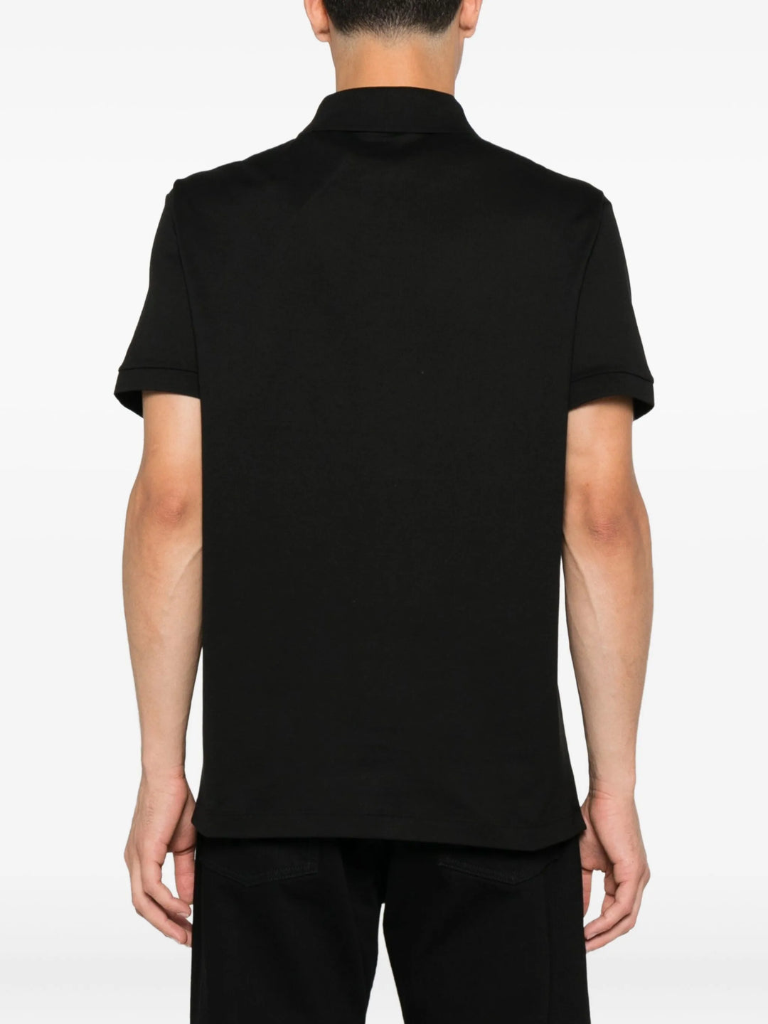 Paul & Shark Double Pique Cotton Polo | Black