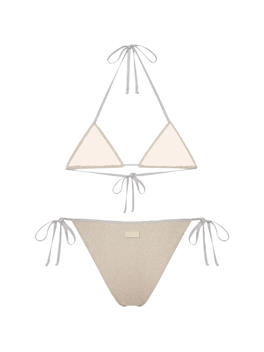 MC2 Saint Barth Viana Bikini-Oberteil und -Höschen | Gold/Silber