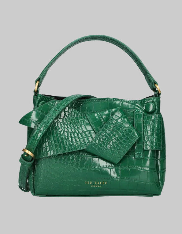 Ted Baker Ssansa Knot Bow Mini Top Handle Bag | Bright Green