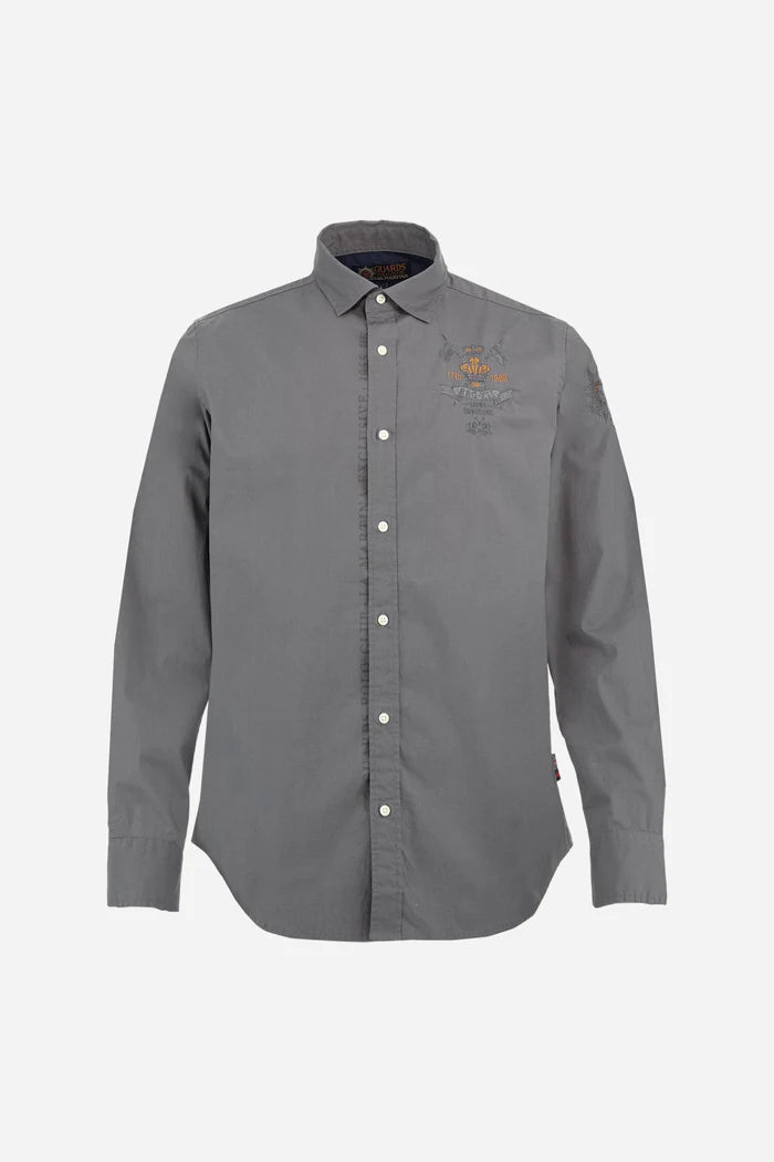 La Martina Men’s Stretch Shirt Guards | Grey