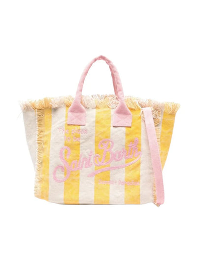 MC2 Saint Barth Vanity Canvas Bag | Yellow/Pink