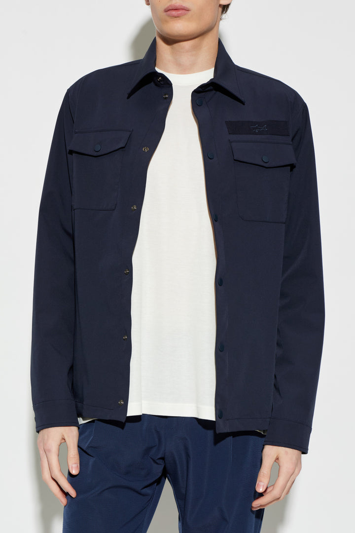 Paul &amp; Shark Typhoon Stretch Waterproof Overshirt | Navy