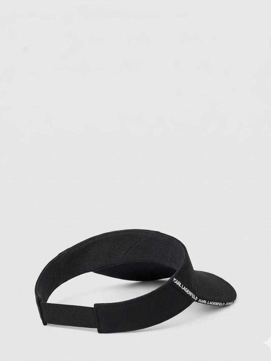 Karl Lagerfeld Nylon Tape Visor | Black