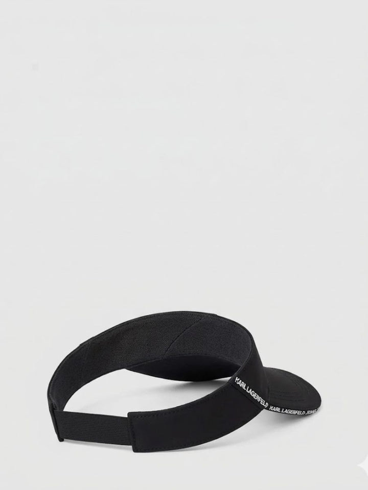 Karl Lagerfeld Nylon Tape Visor | Black