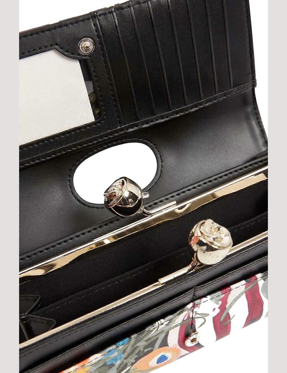 Ted Baker Buanne Bouquet Printed Leather Large Bobble Purse | Multicolor