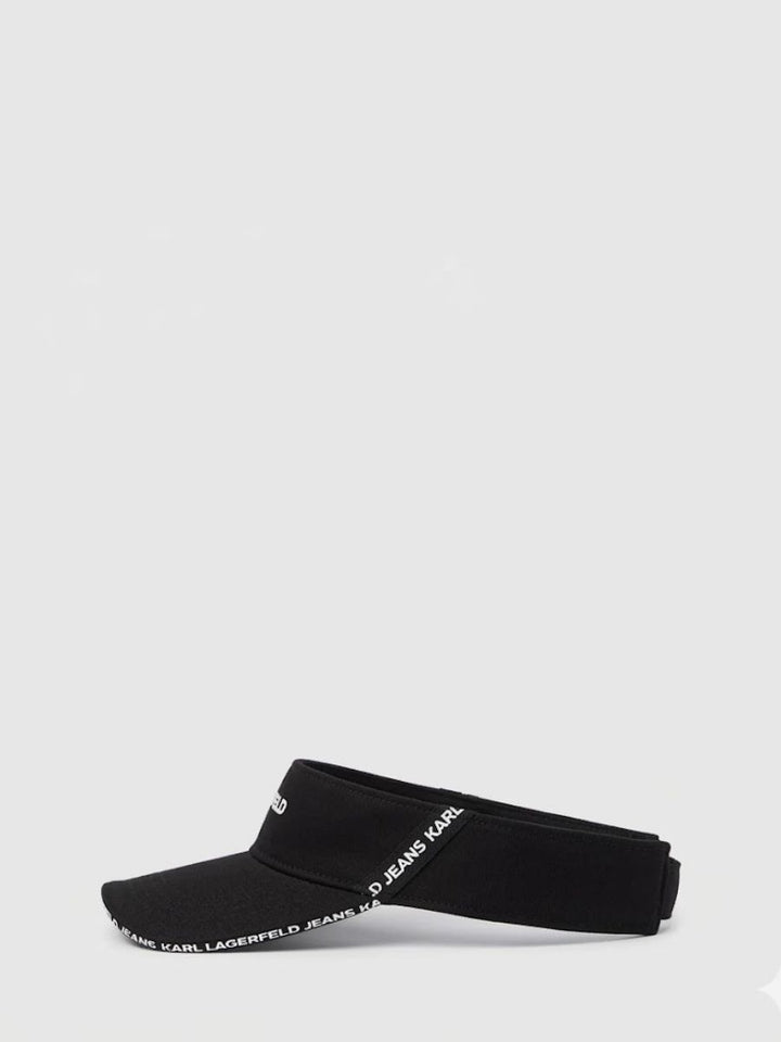 Karl Lagerfeld Nylon Tape Visor | Black