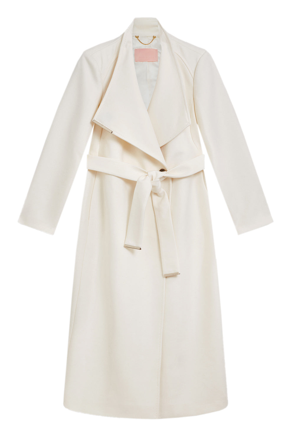 Ted Baker Rosell Long Length Wool Wrap Coat | Ivory