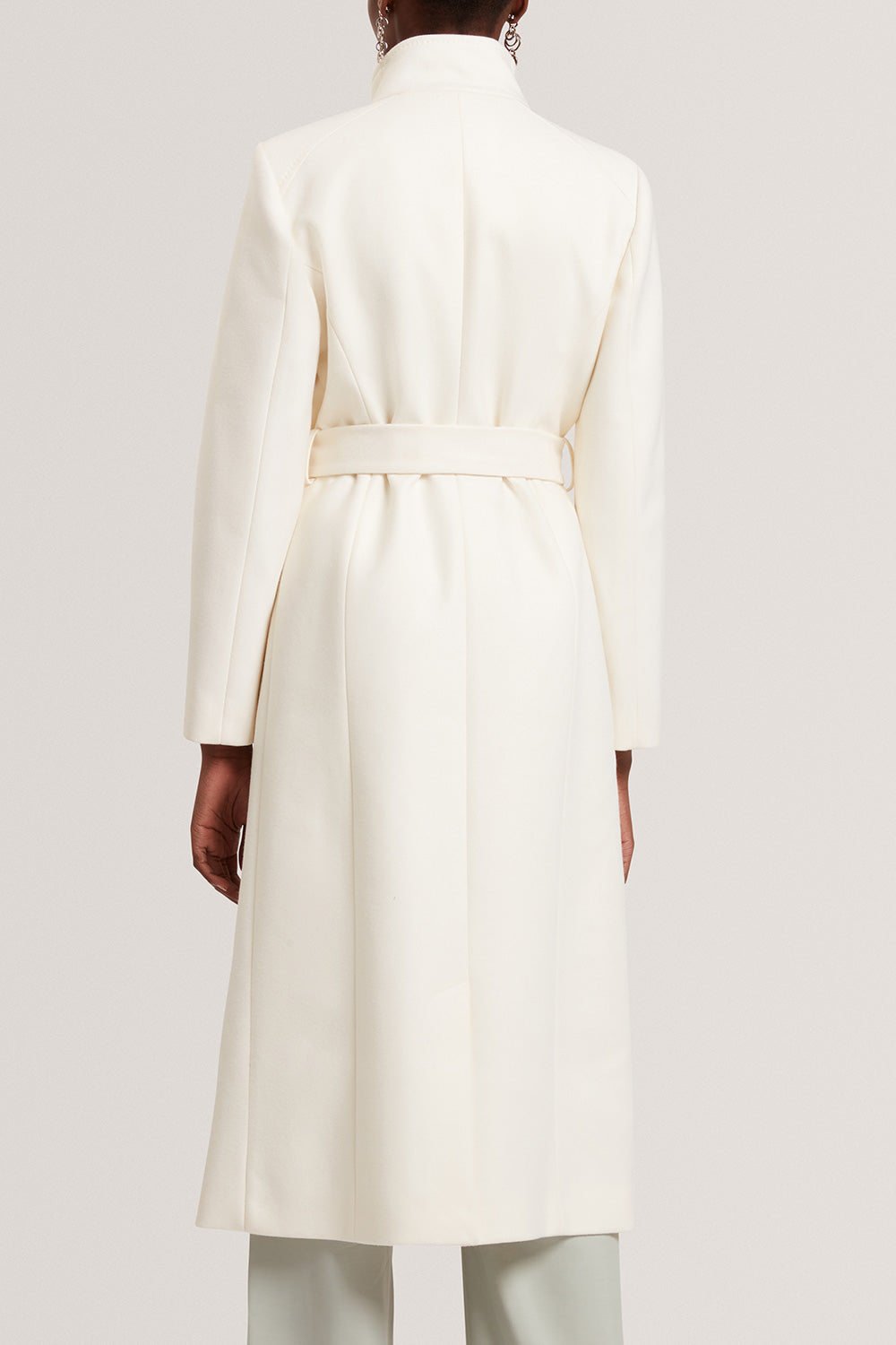Ted Baker Rosell Long Length Wool Wrap Coat | Ivory