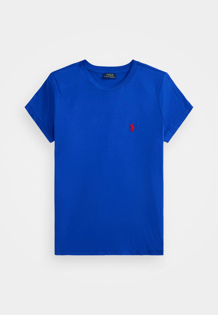 Ralph Lauren Classic Fit Cotton Jersey Women's Crewneck Tee | Colby Blue