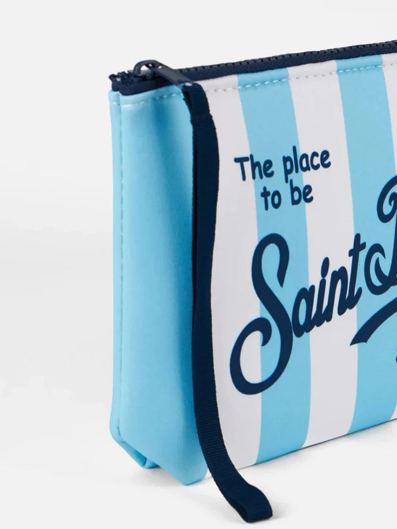 Pochette MC2 Saint Barth Aline | Bleu ciel/Blanc