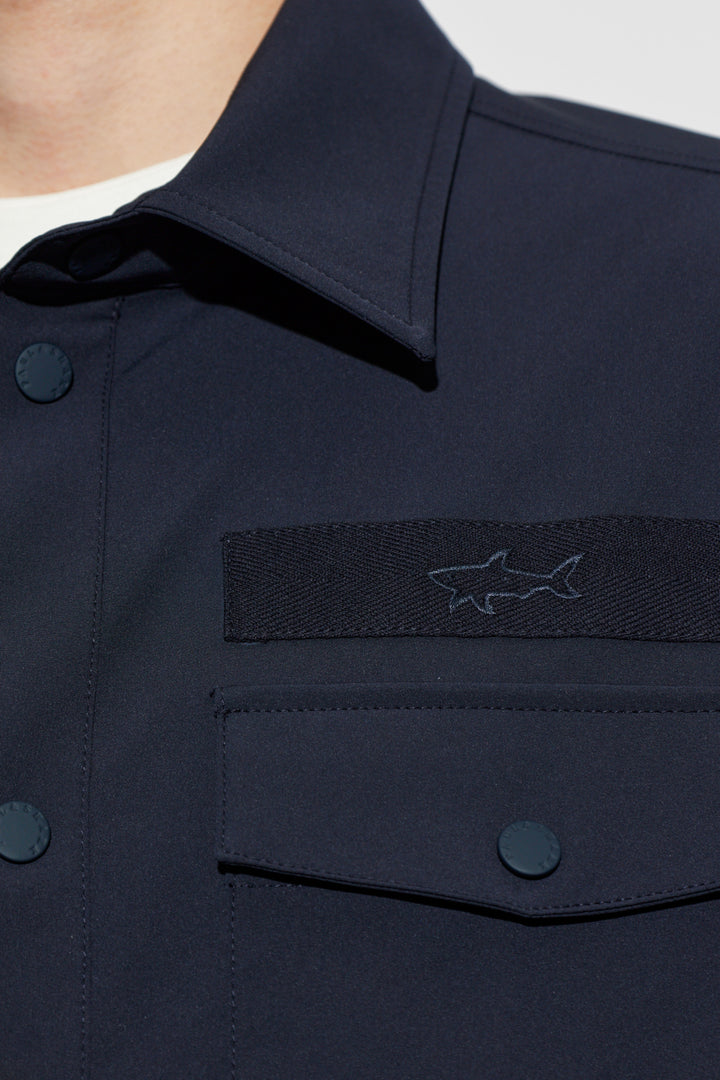 Paul &amp; Shark Typhoon Stretch Waterproof Overshirt | Navy