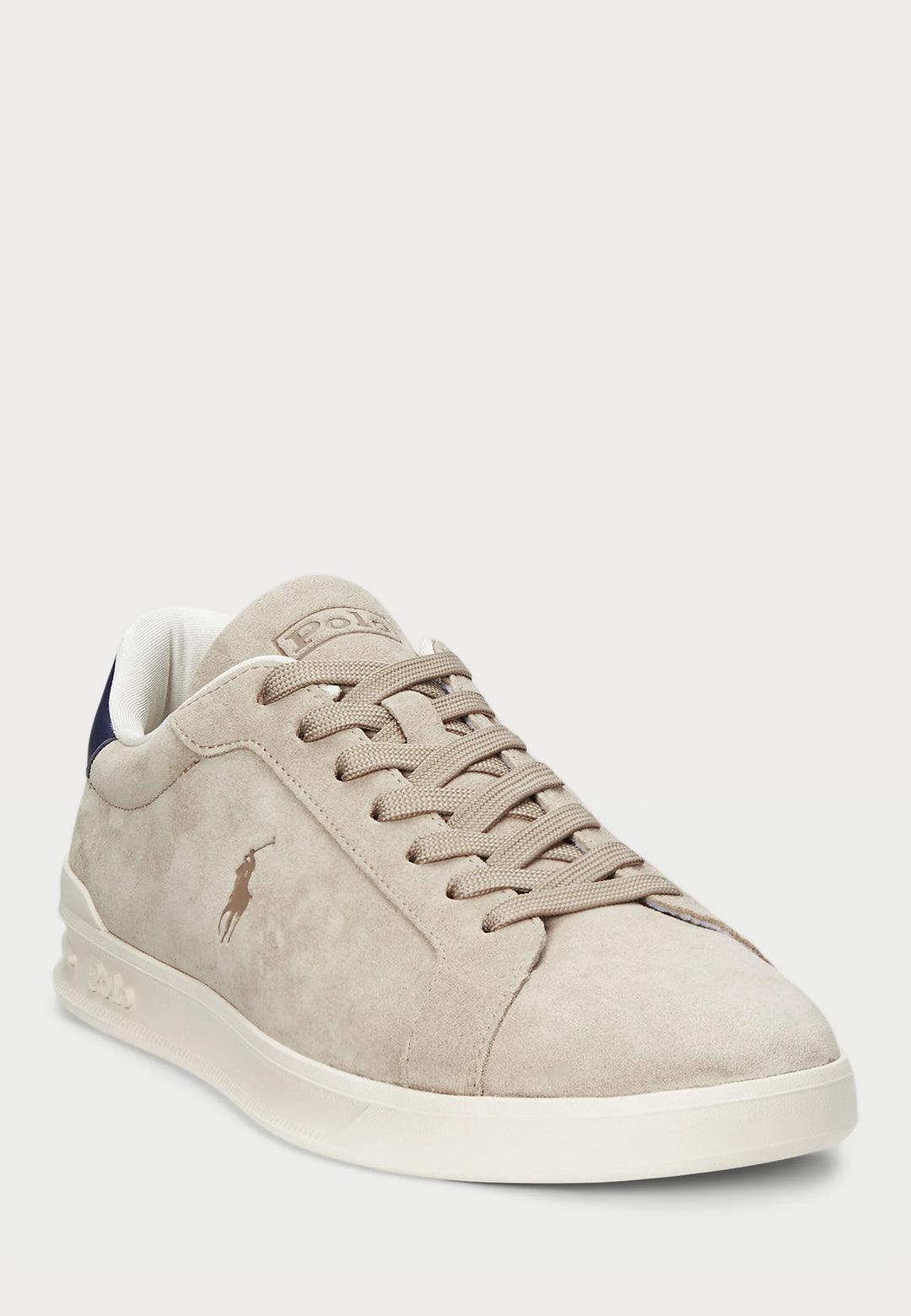 Zapatillas de ante Ralph Lauren Heritage Court II | Milkshake/Azul marino