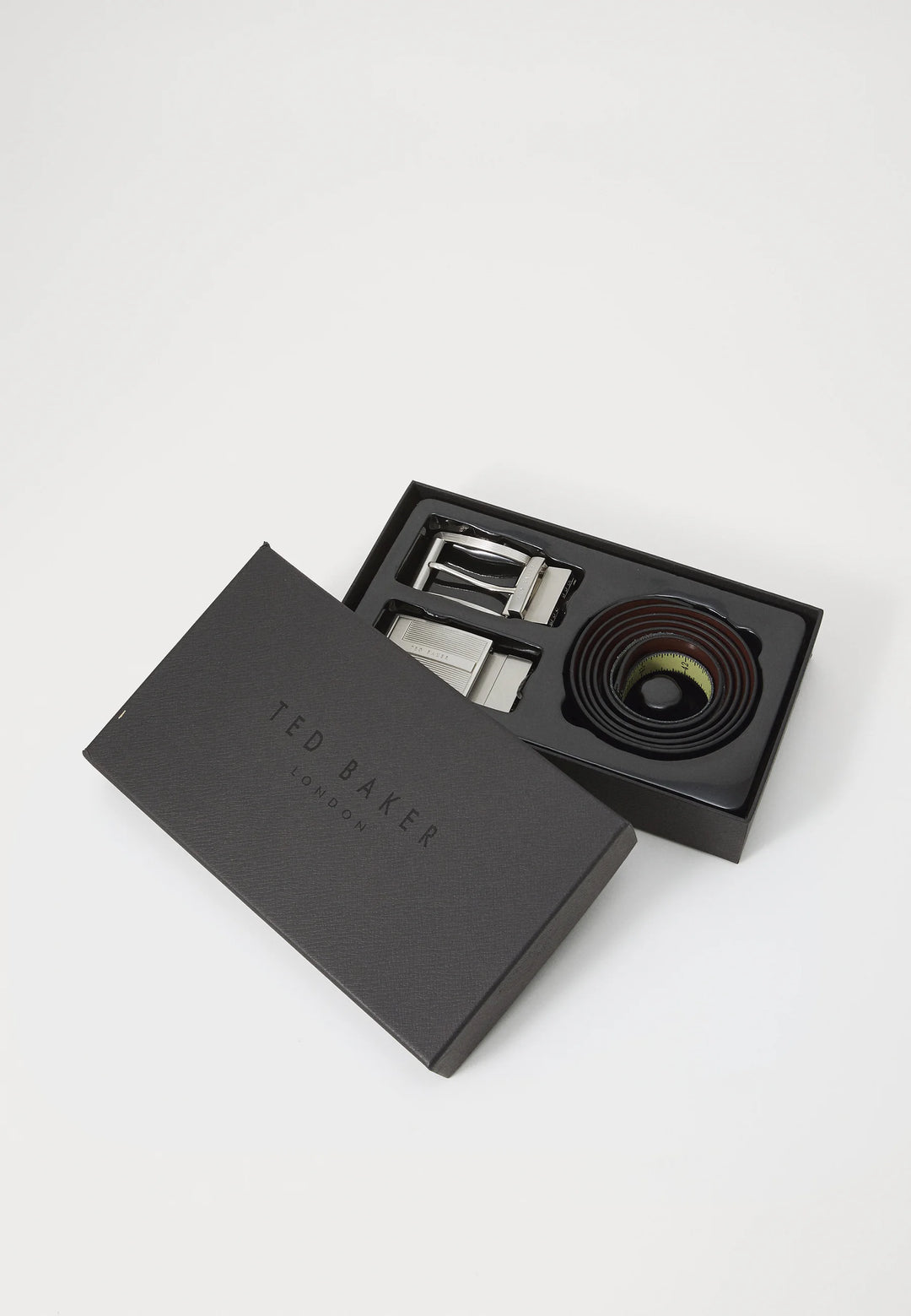 Ted Baker Newbey Belt In A Box | Black/Brown