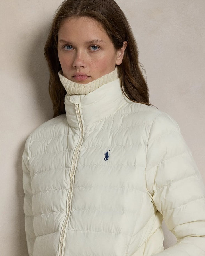 Ralph Lauren Quilted Water Resistant Packable Jacket | Estate Cream