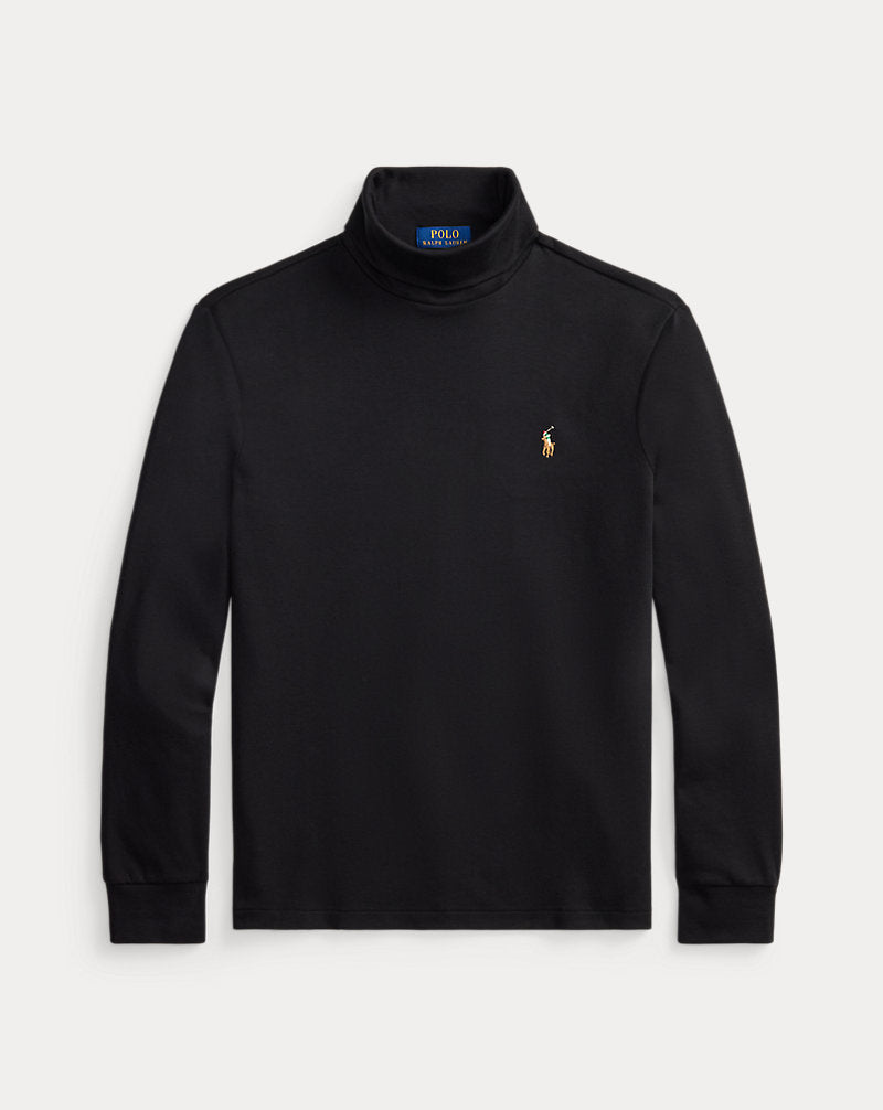 Rollkragenpullover aus weicher Baumwolle Ralph Lauren | Schwarz, Ansicht 1