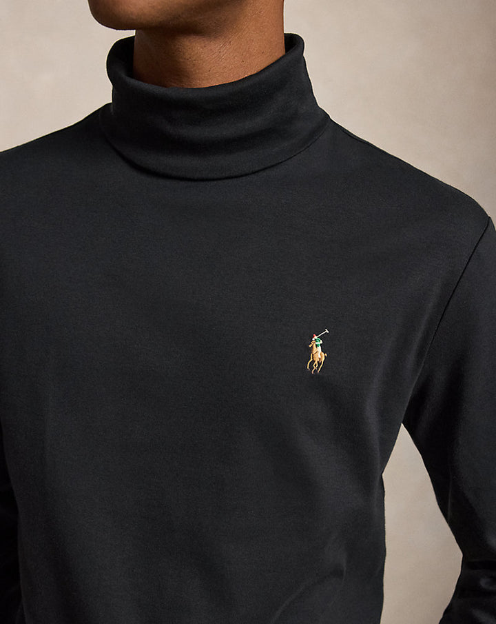 Rollkragenpullover aus weicher Baumwolle Ralph Lauren | Schwarz, Ansicht 1