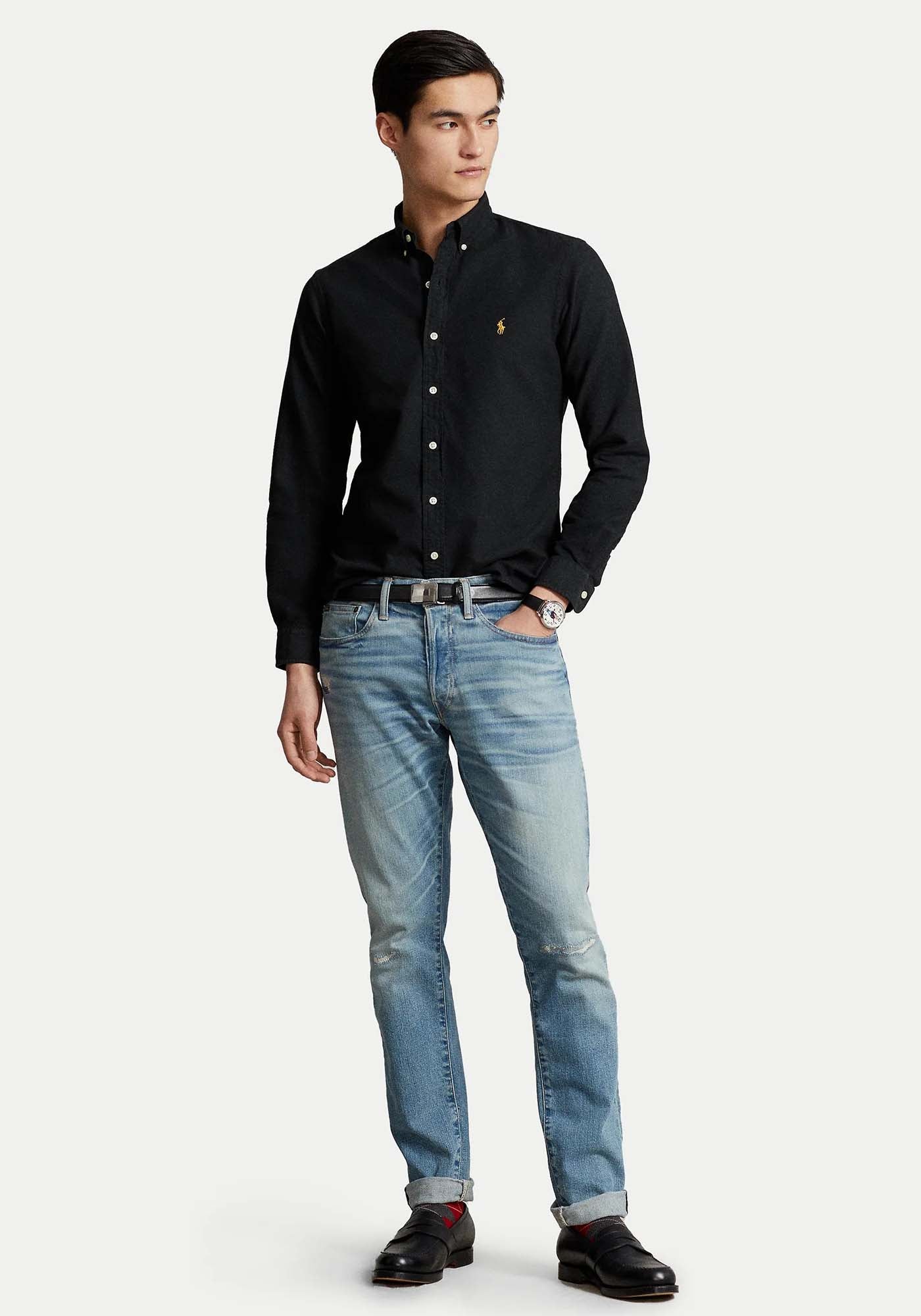 Ralph Lauren Oxford Slim Fit Υποκάμισο | Μαύρο