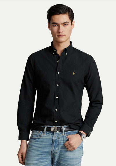 Ralph Lauren Oxford Slim Fit Υποκάμισο | Μαύρο