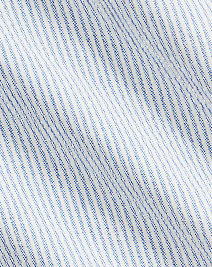 Ριγέ πουκάμισο Oxford Custom Fit Ralph Lauren | Μπλε/Λευκό ριγέ, όψη 1