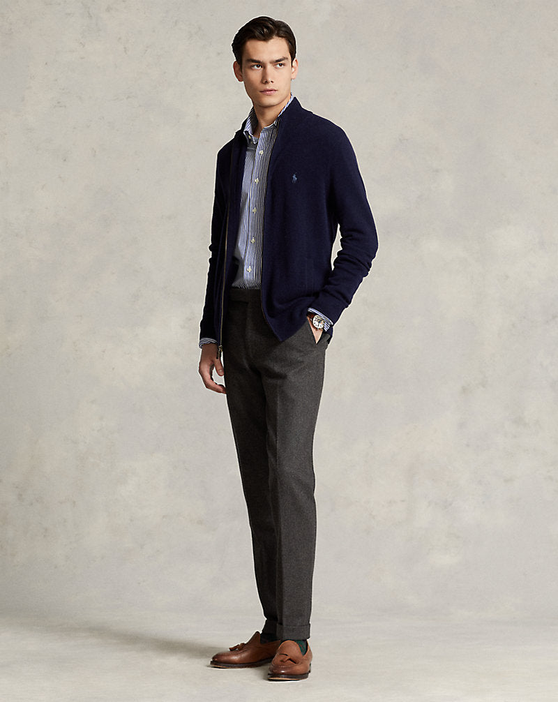Μάλλινη ζακέτα με φερμουάρ Ralph Lauren | Hunter Navy, όψη 2