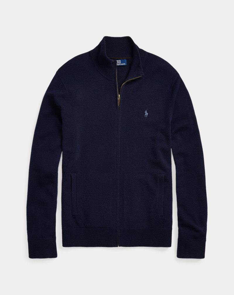 Μάλλινη ζακέτα με φερμουάρ Ralph Lauren | Hunter Navy, όψη 1