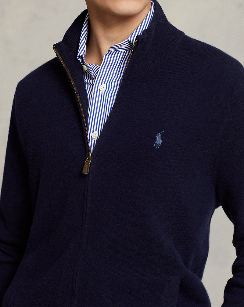 Μάλλινη ζακέτα με φερμουάρ Ralph Lauren | Hunter Navy, όψη 1