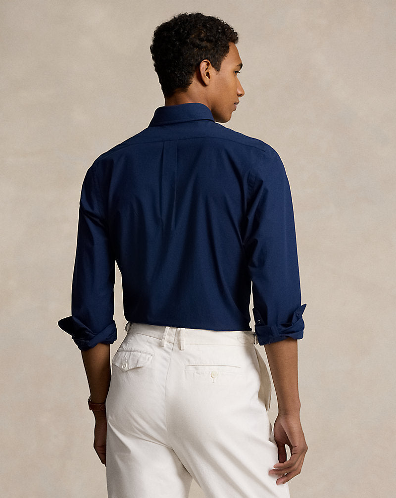 Custom Fit Hemd aus Stretchpopeline Ralph Lauren | Newport Navy, Ansicht 1