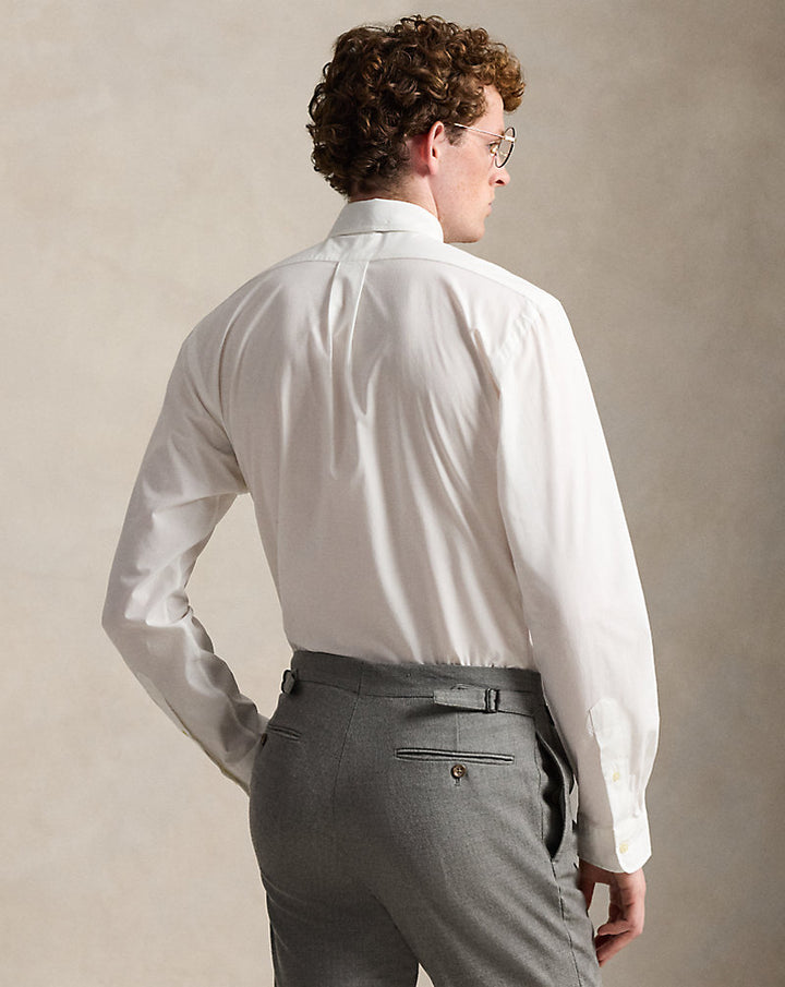 Custom Fit Hemd aus Stretchpopeline Ralph Lauren | Weiß, Ansicht 1